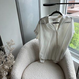 Madewell white shortsleeve button down